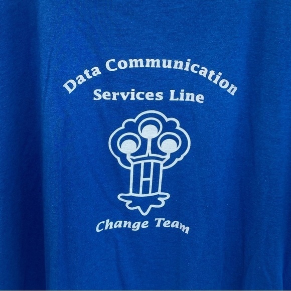 Vintage Tee Shirt Data Communications Services Line Change Team Size XL - Picture 1 of 5